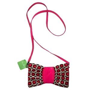 Vera Bradley Carnaby SWAK Frill Bow Tie Purse Clutch NWT